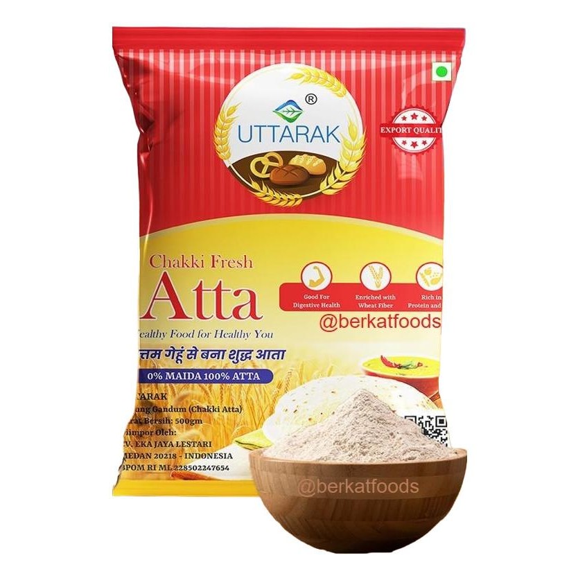 

Ready...Ready...Ready...] Chakki Atta Uttarak India / Whole Wheat Flour / Tepung Gandum Import