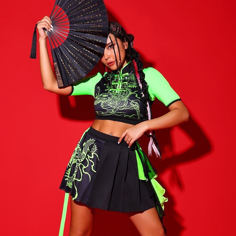 Miseerpin National Trend Performance Costume Adult Style Jazz Dance Costume kpop Korean Dance Costum