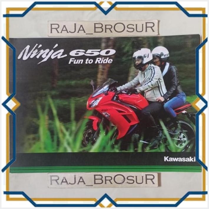 [RJB] POSTER BROSUR KATALOG LEAFLET KAWASAKI NINJA650/NINJA 650 2011