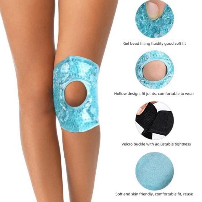 Hot And Cold Knee Gel Beads Kompres Es Lutut Kompres Lutut Dingin Gel Ice Pack Pendingin HTM