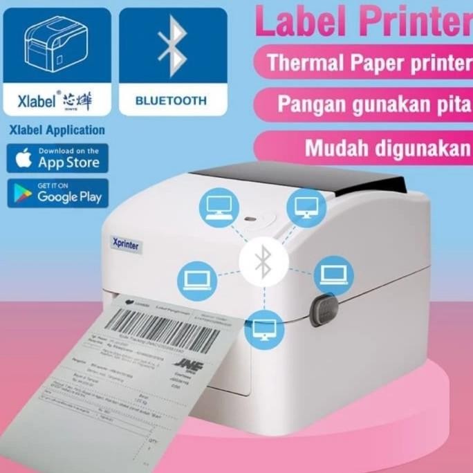 #####] PRINTER THERMAL 110 MM LABEL PENGIRIMAN BLUETOOTH, USB,