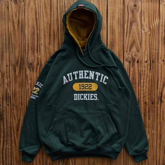 Sale Sweater Hoodie Dickies Authentic 1922 Premium Full Tag & Label Hijau