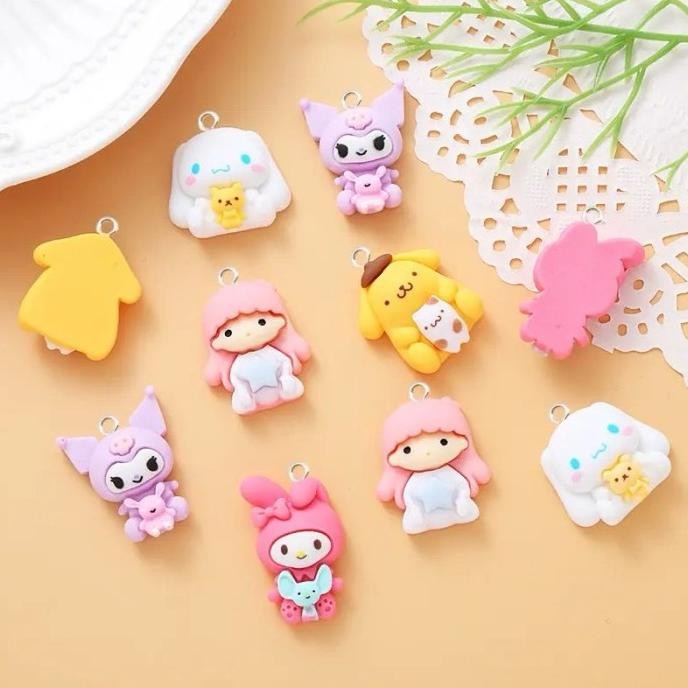 

Kualitas terbaik] Resin pendant charm bandul kalung gelang keychain sanrio cinnamoroll