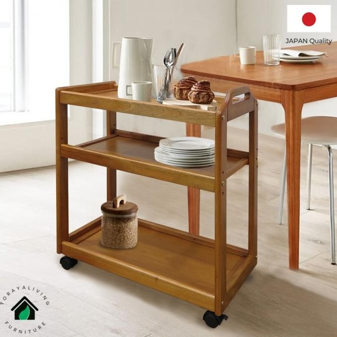 CO TORAYA Troli Dapur / Meja Dapur Dorong / Kitchen Cart / Rak Dorong / Meja Dapur Dorong / Rak Susu