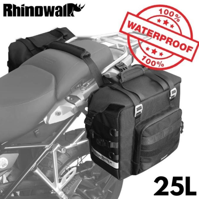Baru  Tas Motor Rhinowalk Mtr2050 Motorcycle Side Bag 25L Tailbag Waterproof