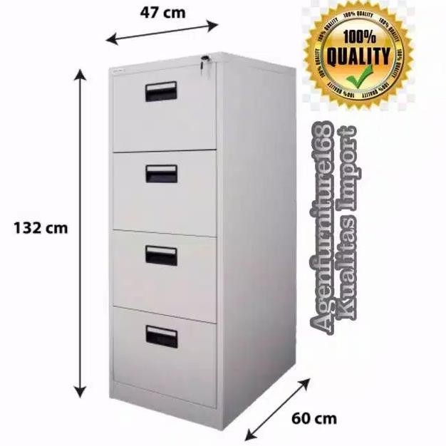 

Lemari Besi Rak Dokumen Lemari Buku Filing Kabinet Rak Arsip 4 Laci