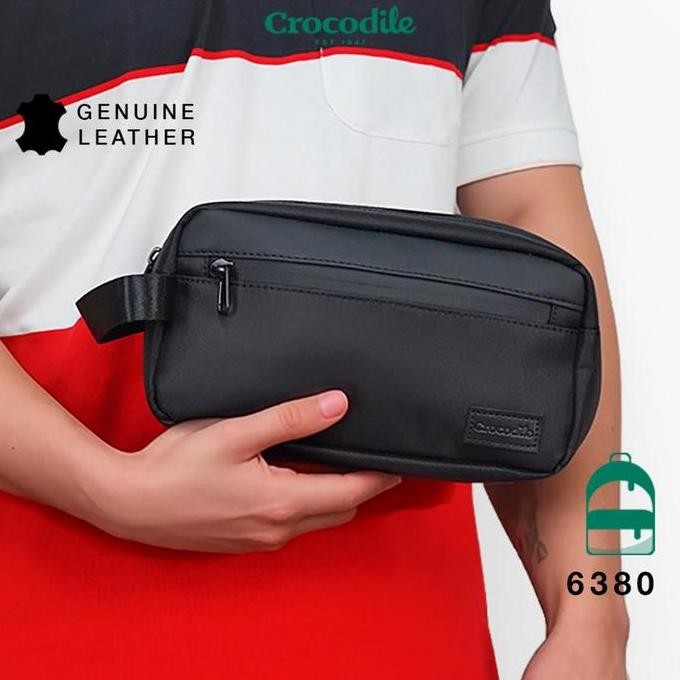 Sale Crocodile 6380 Tas Genggam Original - Black