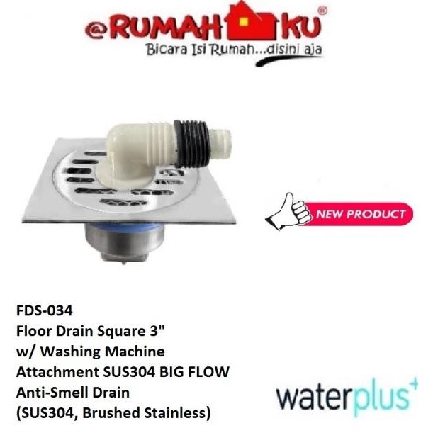 Aringan Air Mein Cuci Watelu Fd 034 Floor Drain 3 Inch