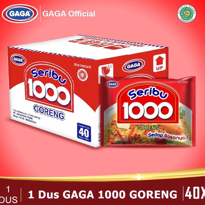 

MI GAGA 1000 1 DUS ISI 40 - VARIAN MIE GORENG DAN SOTO