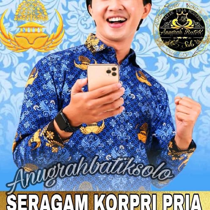 Terlaris Baju Korpri Resmi Pria Dan Wanita Berlapis Furing Kain Katun C40S Sritex Ready Stok