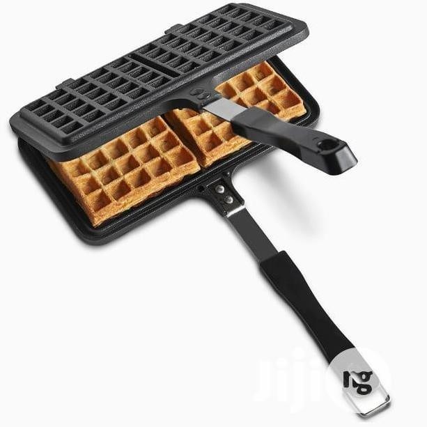 

Double Waffle Pan Cetakan Kue Pancake Manual Belgium Waffle Maker Original Dan Terpercaya