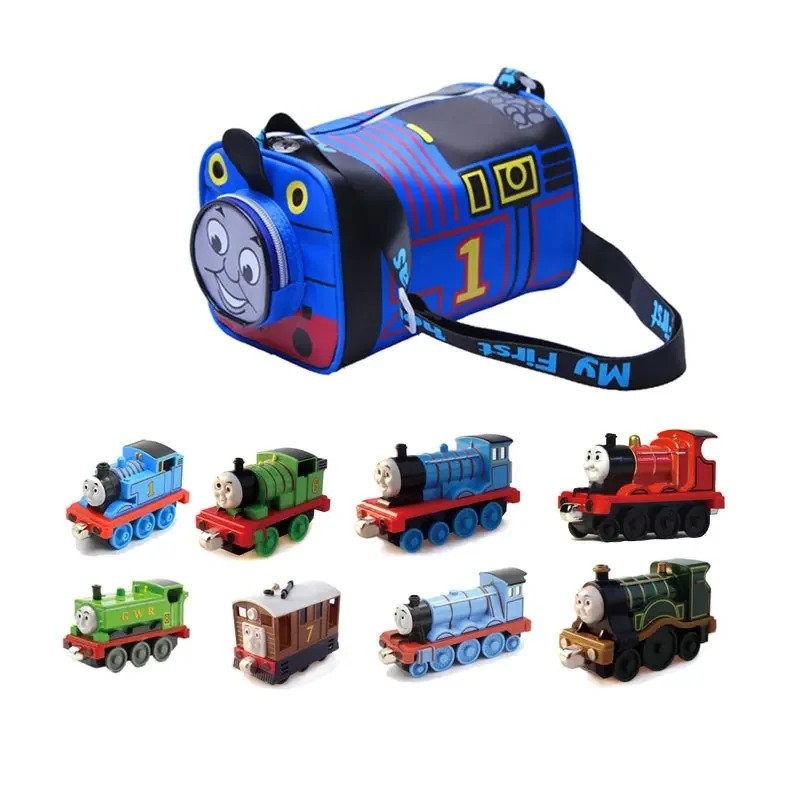 Thomas dan Teman-teman Set Jalur Listrik Plastik 143 Tas Crossbody Model Die Casting Magnetik Logam 