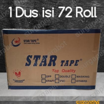 

JUAL Lakban Bening / Coklat 1 dus 45mm x 100Yard Selotip 2 inch Tebal Murah