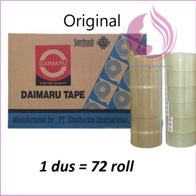 

HRG DISKON LAKBAN DAIMARU 1 DUS 72 ROLL 48MM X 90YARD BENING COKLAT BOLEH CAMPUR