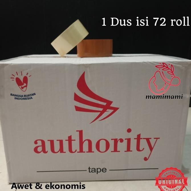 

HOT PROMO Lakban Bening - Coklat 1 dus 2inch Solasi 45mm x 90yard isi 72 Autho