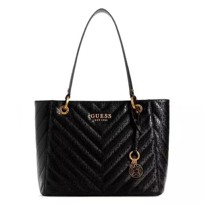 Promo Tas Wanita Guess Original - Jania Small Noel Tote - Guess Original