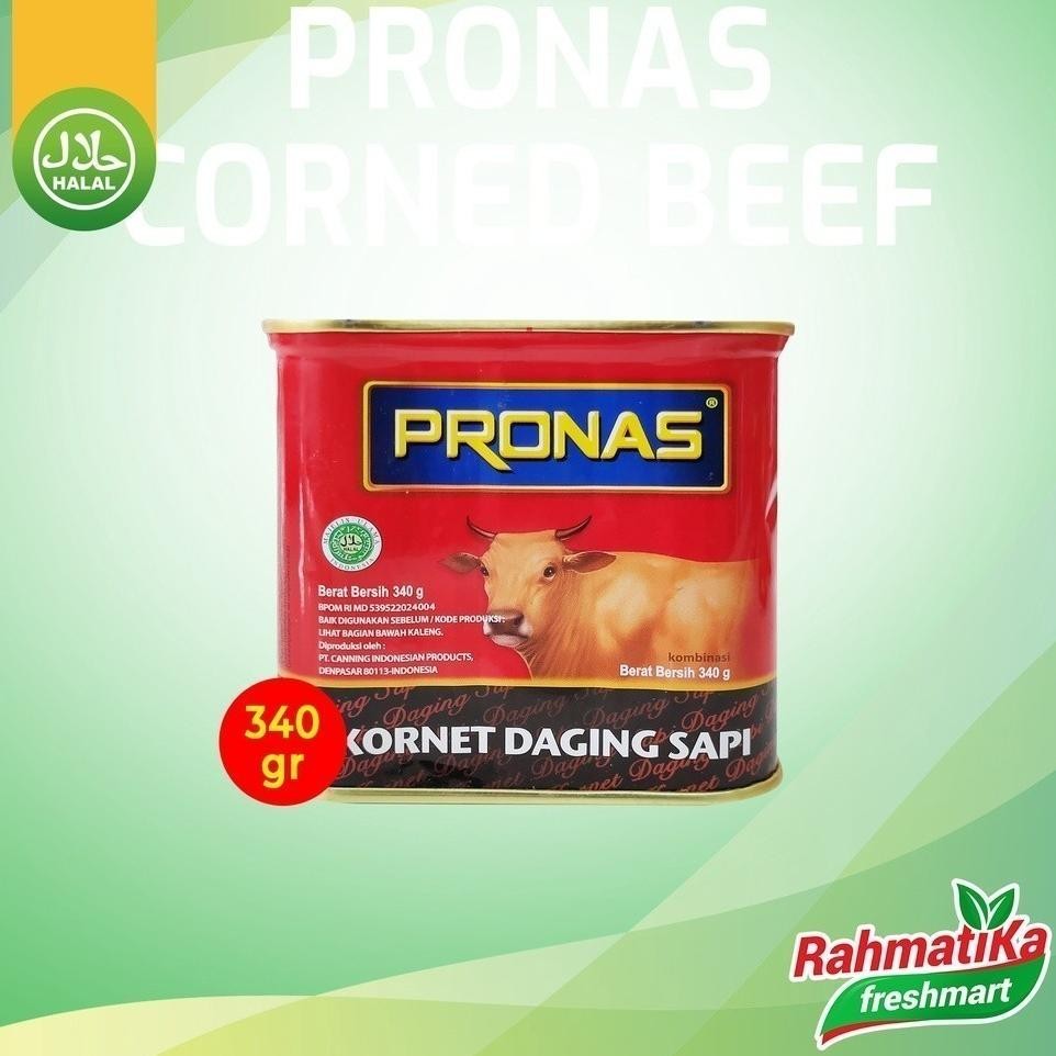 

Prona Corned Beef Ornet Daging Api 340 Gram