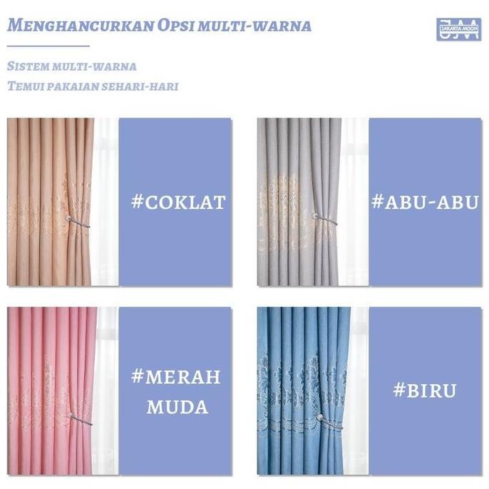 Terlaris Tirai Impor, Mudah Dipasang, Ukuran 260Cm, Tirai Kamar Tidur, Tirai Pintu Tirai Multi-Warna