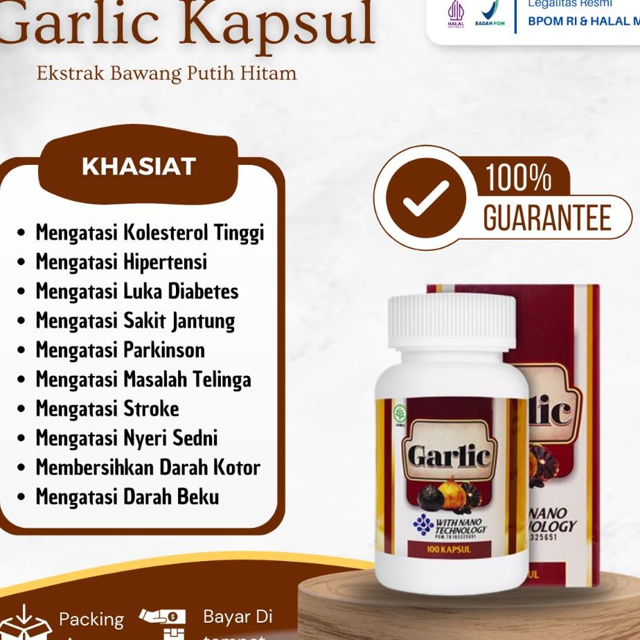 Garlic Walatra Bla Garlic Garlic Etra Bawang Putih Hitam Atai Biul Gula Darah Oleterol Darah Tinggi 