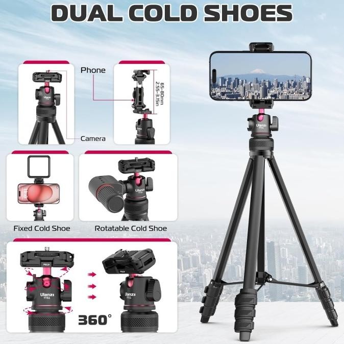 Grosir Ulanzi Tt51 Aluminium Alloy Portable Tripod (T089Gbb1)