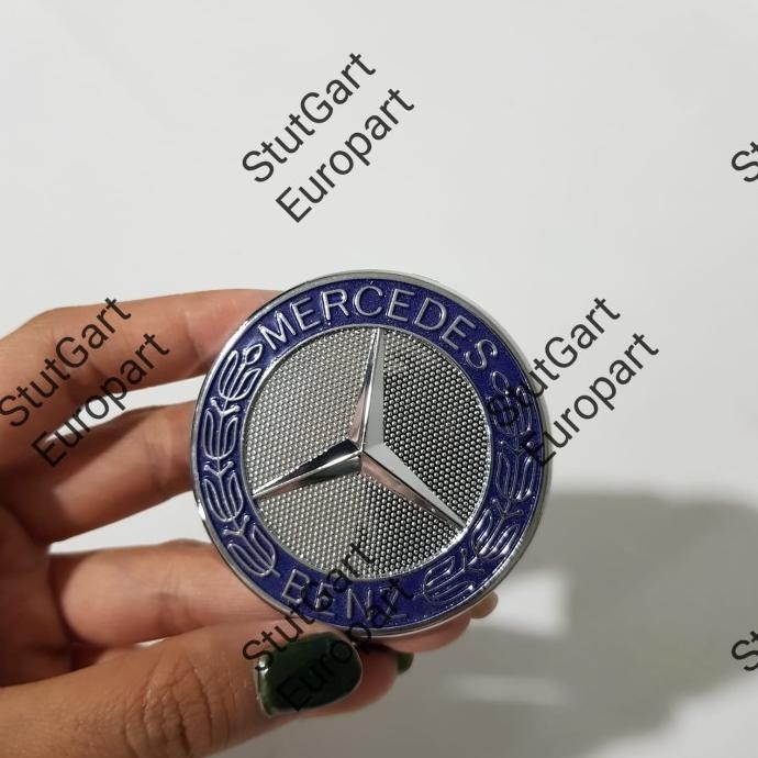 READY STOCK EMBLEM KAP 57MM ORI A2048170616 FOR MERCY W202 W203 W212 W221 W164 - H 