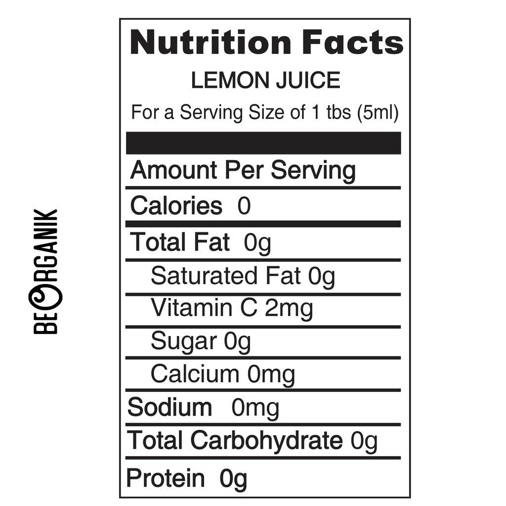 

RB BeOrganik Pure Lemon Juice 100% / Sari Jeruk Lemon Murni 250ml - Brothermeatshop