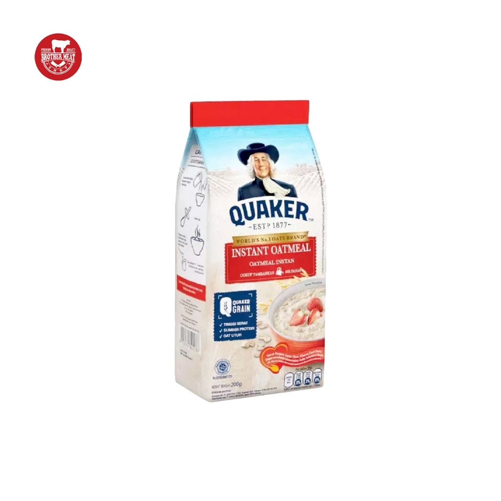 

Quaker Oatmeal 200gr, Sereal Instan - Brothermeatshop