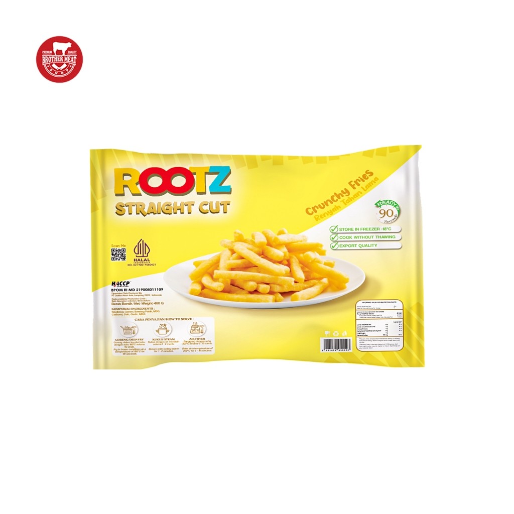 

Rootz Singkong Straight Cut Frozen - Brothermeatshop