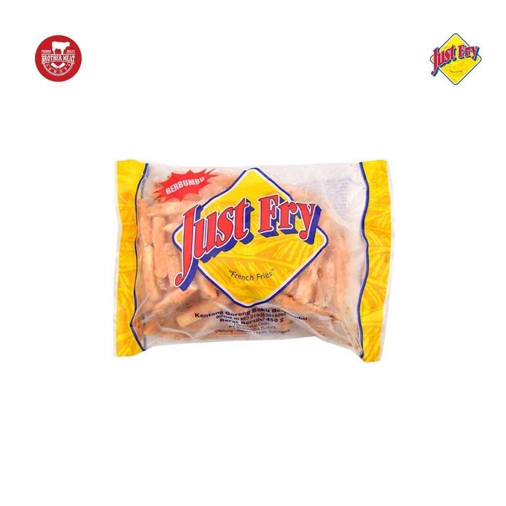 

Just Fry Seasoned French Fries 450gr, Kentang Goreng Beku - Brothermeatshop