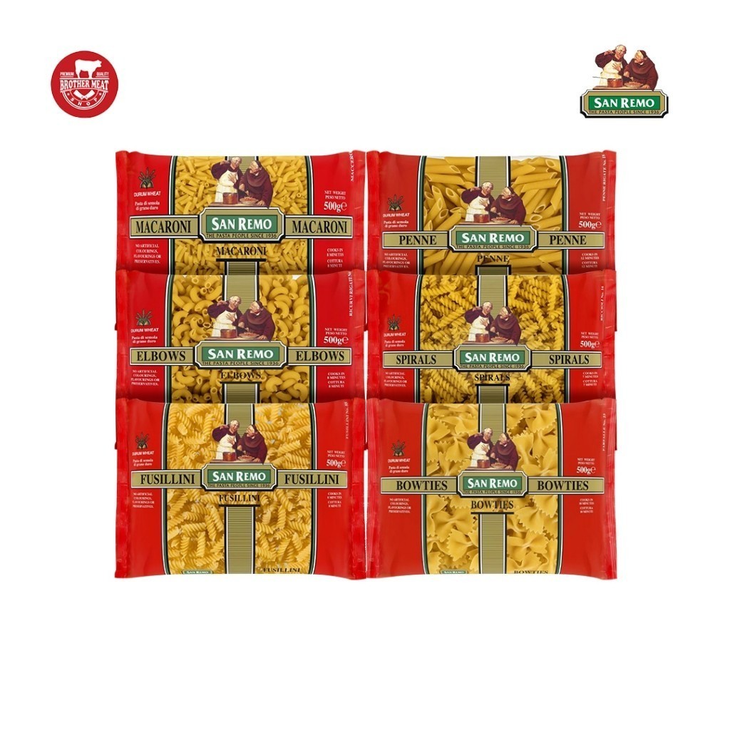 

San Remo Short Pasta 500gr - Brothermeatshop