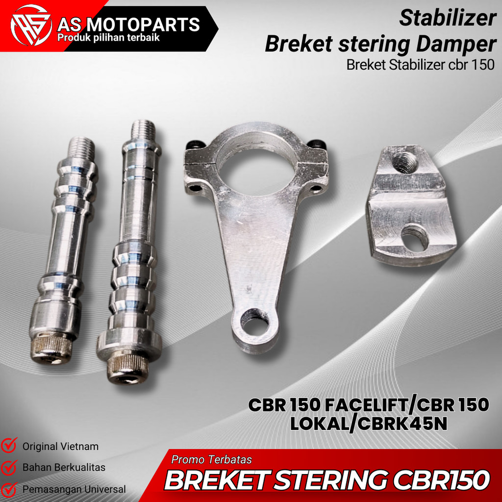 BREKET STERING DAMPER CBR150 K45G K45N CBR LOKAL DUDUKAN STERING DAMPER / Steering Damper