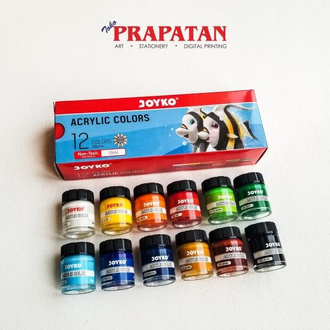 

Sale Joyko Acrylic Paint 12 Warna 10Ml / Cat Akrilik Joyko