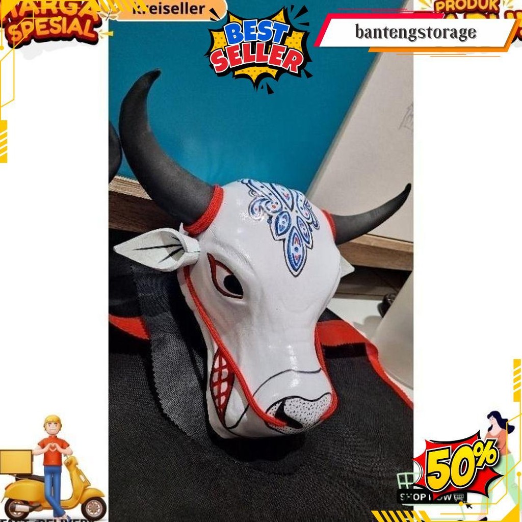 Mainan Bantengan Mberot Putih /Mainan Anak Anak Bantengan Bantengan Mberot Krs Gratis Ongkir