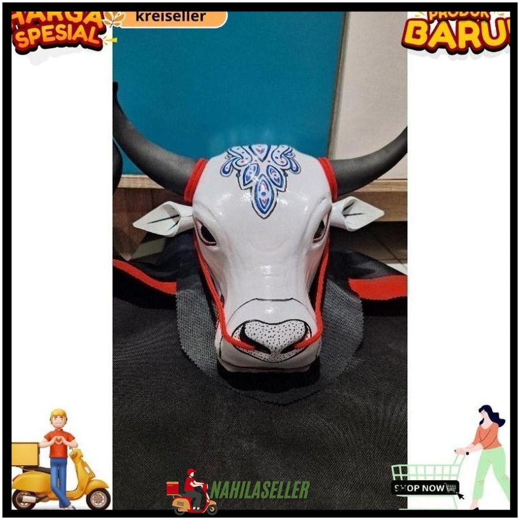 Mainan Bantengan Mberot Putih /Mainan Anak Anak Bantengan Bantengan Mberot Krs Terlaris