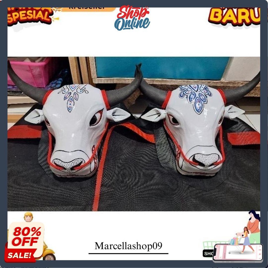 Mainan Bantengan Mberot Putih /Mainan Anak Anak Bantengan Bantengan Mberot Krs Terlaris