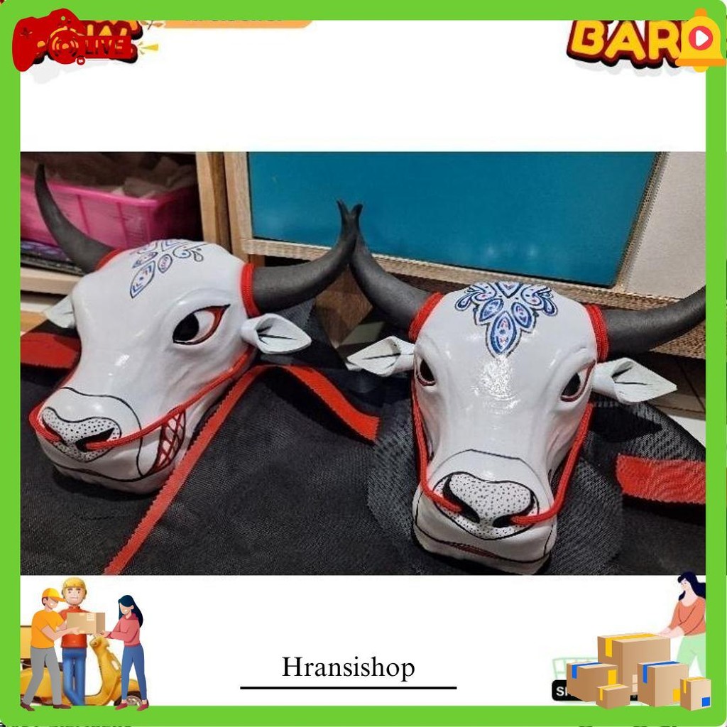 Mainan Bantengan Mberot Putih /Mainan Anak Anak Bantengan Bantengan Mberot Krs Bisa Cod