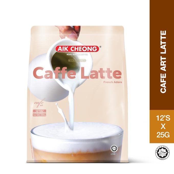 

AIK CHEONG 3 IN 1 CAFFE LATTE FRENCH ADORA 12 X 25 GRAM