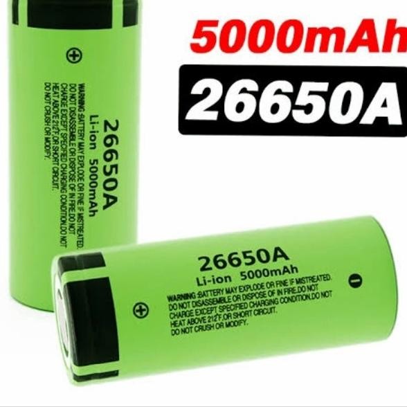Promo Battery 26650 26650A Batre Baterai Panasonic 5000Mah