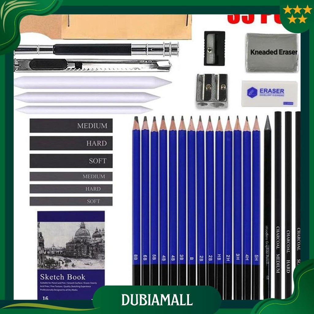 

Carat 35Pcs/Set Sketch Pencil Pisau Penghapus Dan Pensil Gambar Untuk Keperluan Sekolah Pencil Drawing Set Cod