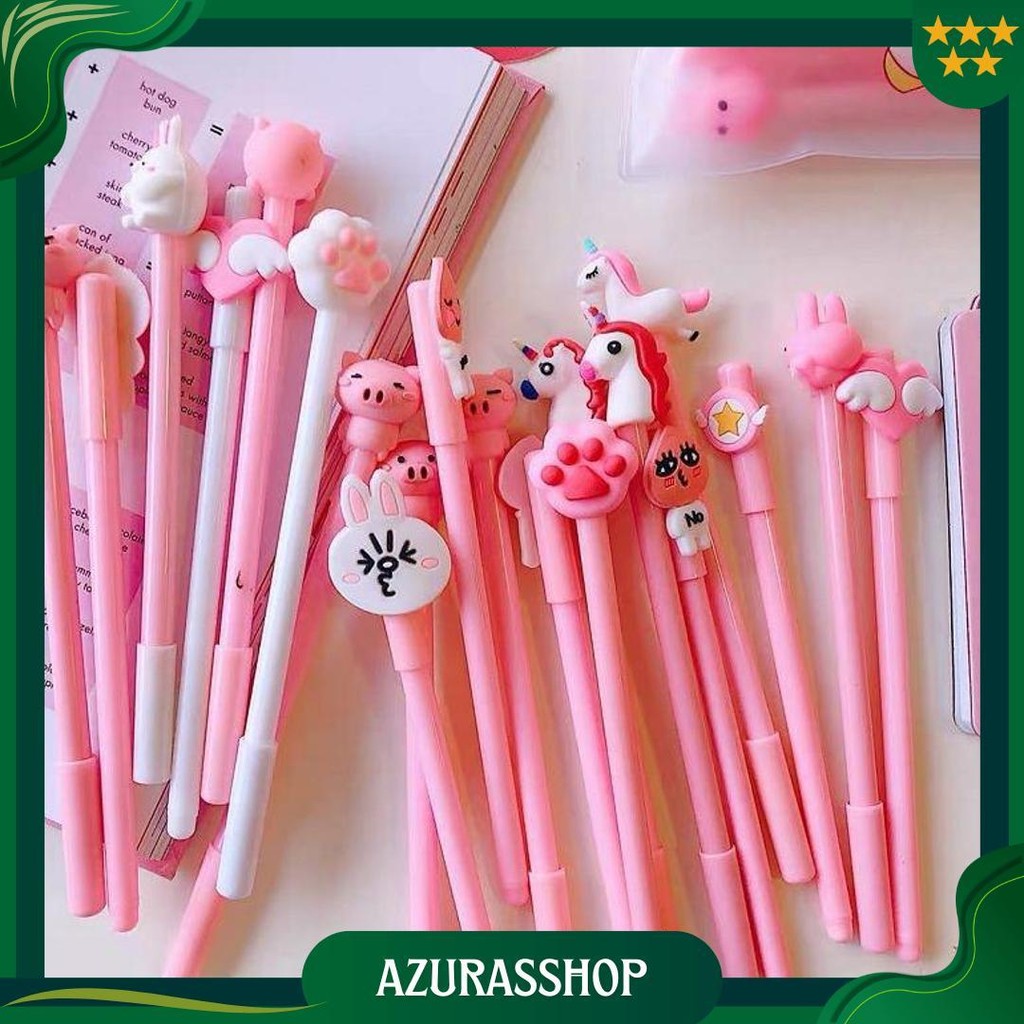 

Hl0078 Pena Set Karakter Cartoon Isi 20 Pcs Plus Pouch Transparant Pulpen Set Sale