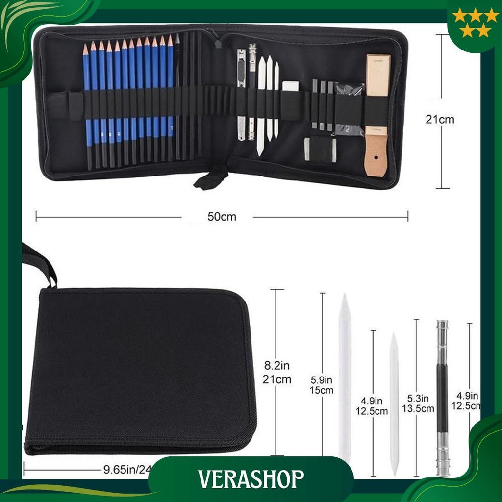 

Charmant Set Penghapus Pensil Sketsa Dan Set Pensil Gambar Sekolah/33 Buah/35 Buah Best Seller
