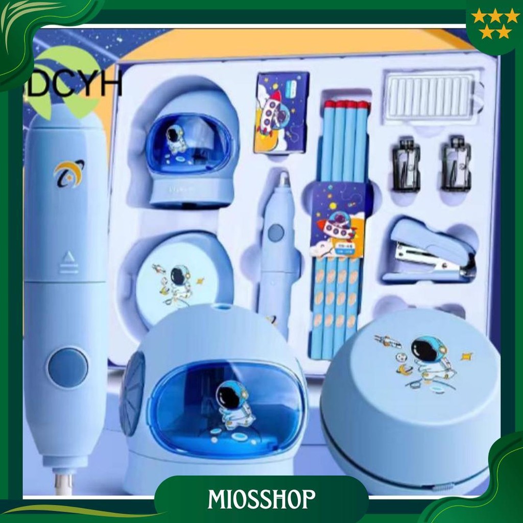 

Sdcyh Electric Stationery Set / Set Alat Tulis Elektrik Rautan Penghapus Vacuum Pensil 11 In 1 Promo