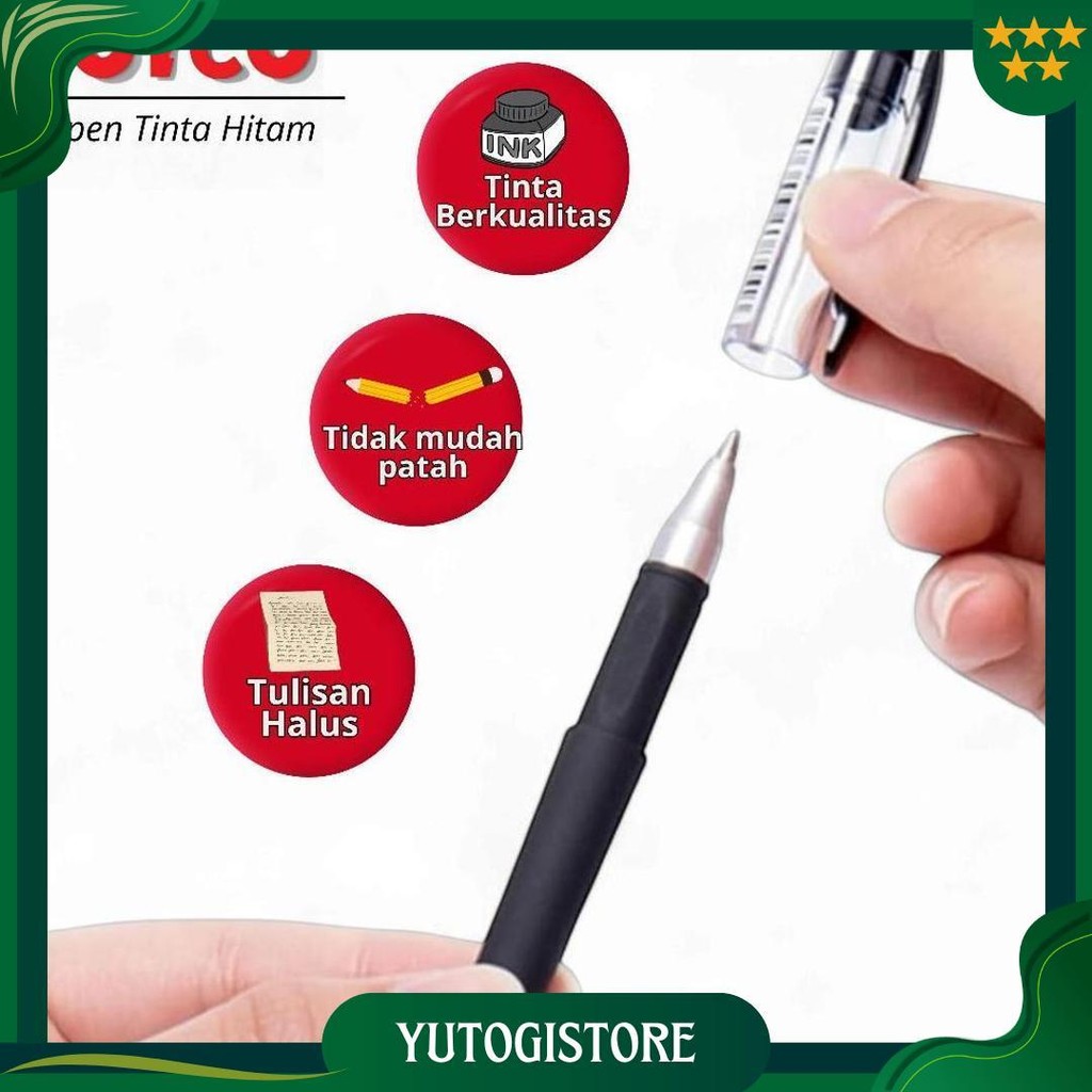 

Pulpen Tinta Hitam Isi 20 Pcs Menulis Menggambar Untuk Kantor Mahasiswa Pelajar Bisa Cod Ori