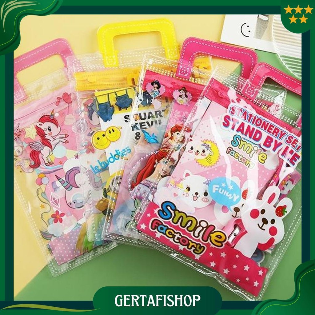 

Reseller Welcome - S6149 Alat Tulis Birthday Set / Set Alat Tulis 6 In 1 / Hampers Souvenir Birthday Anak / Set Mini Pouch Bag Karakter Best Seller