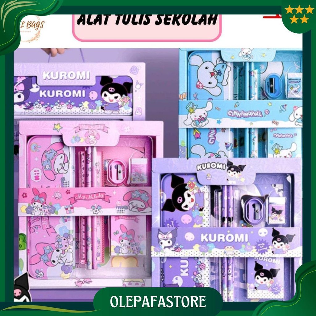 

Set Alat Tulis Anak Perempuan /Kotak Pensil Anak 6 In 1 Hadiah Kado Kotak Pen Karakter Stationery Sale