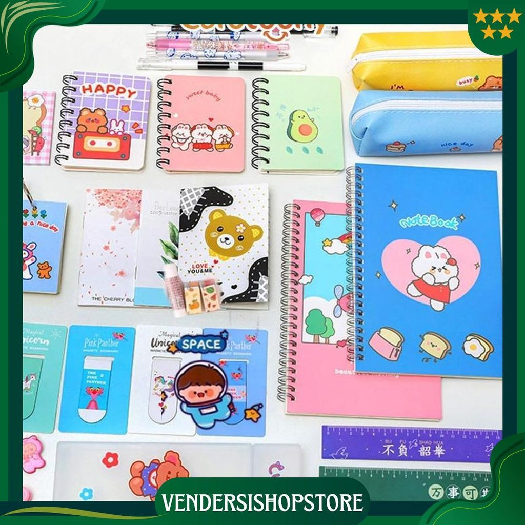 

Paket Alat Tulis Pulpen Stiker Memo Tempel Penghapus Pensil Buku Penggaris Rautan Stationery Set Promo