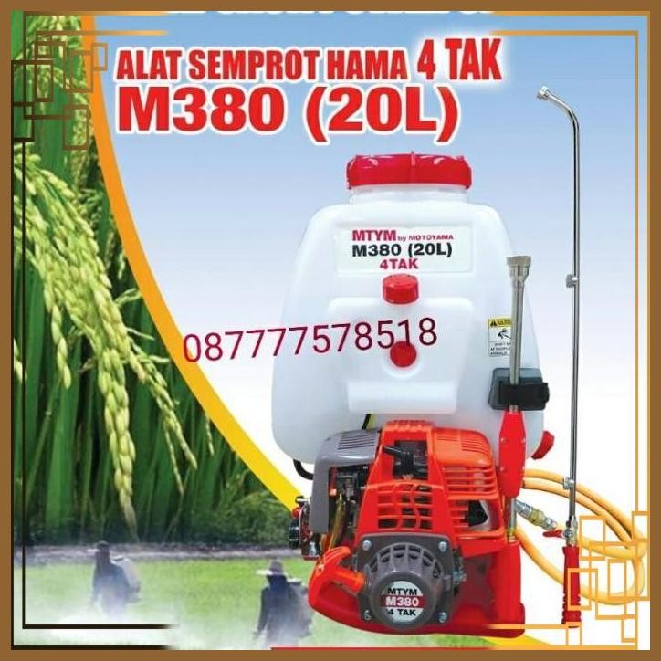 [SJT] ALAT SEMPROT HAMA 4TAK SPRAYER ENGINE MOTOYAMA M 380