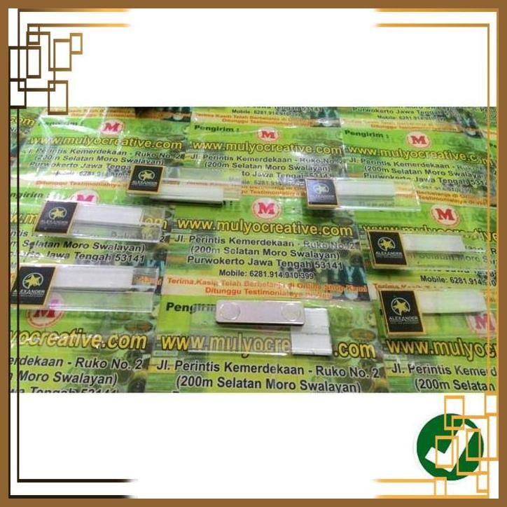 

[MCV] NAME TAG REUSABLE - NAME TAG AKRILIK MAGNET