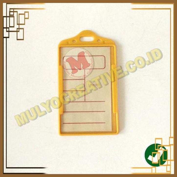 

[MCV] TEMPAT ID CARD WARNA KUNING - ID CARD HOLDER BAHAN PLASTIK