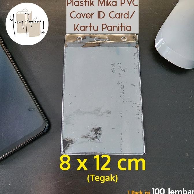 

lij-56 Kantong Plastik Mika Cover Panitia / ID CARD Uk. 8 x 12 Premium